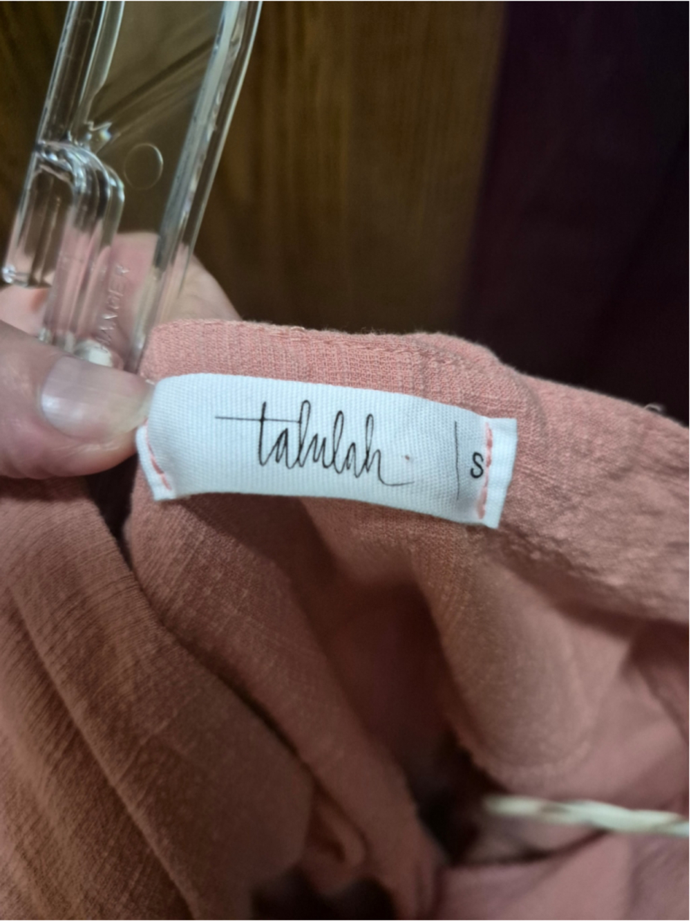 Talulah Mini Dress Size S Pink V-Neck Tiered Casual Dress - Picture 9 of 10